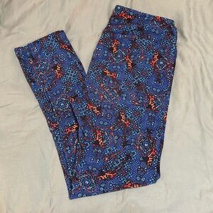 Lularoe blue captain hook leggings t&c